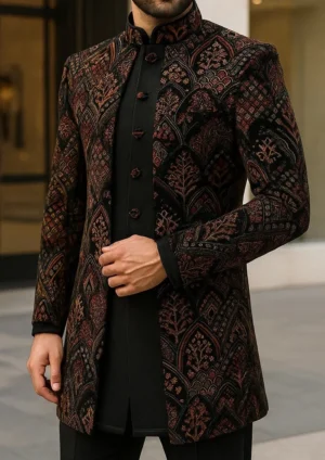 The Regal Brocade Bandhgala Jacket